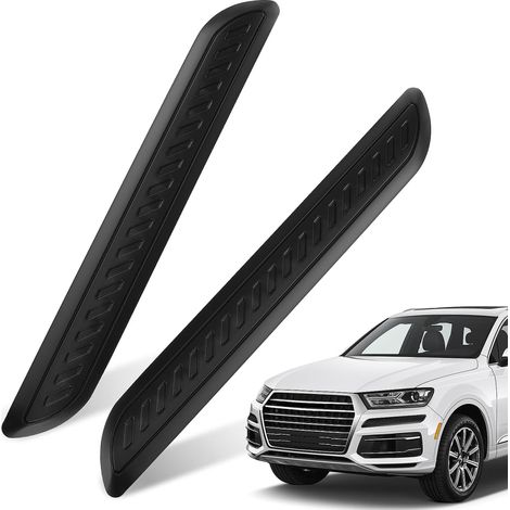 Bande de protection pour pare-chocs avant et arrière de voiture - Imitation fibre de carbone - Anti-collision - 40,5 x 5,3 cm - Convient aux voitures et SUV (1/5)