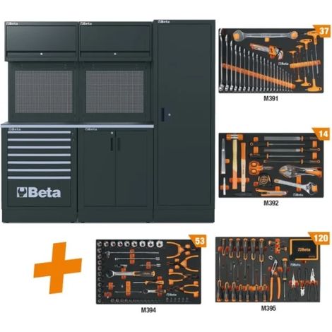 Mobilier d'atelier Beta RSC50 2.0 D avec 224 outils gratuits (1/5)