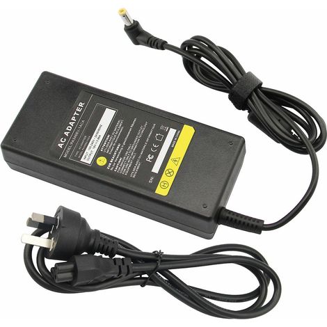 Adaptateur secteur/chargeur pour ordinateur portable 19 V 3,42 A 5,5 mm x 2,5 mm, compatible avec les ordinateurs portables de différents types. (1/5)