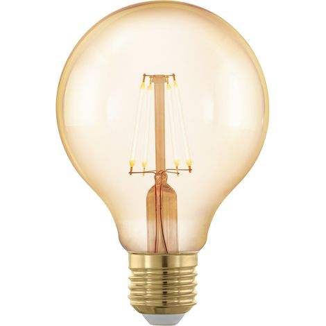 Eglo Ampoule filament LED E27 dimmable en étapes, lampe Edison à