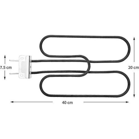 SNQ – Tube de brûleur de gril de rechange pour Weber Q 140/1400 – Acier inoxydable – Résistant à la chaleur – Compatible modèles 80342 803436 5620 (1/4)