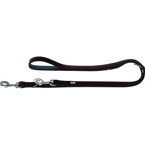 Führleine Softie 20/200 nickel braun/ schwarz
