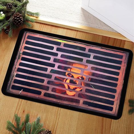 Zerbino 3D di Halloween, spaventoso clown delle fogne, 40x60 cm, zerbino antiscivolo, lavabile in lavatrice, decorazione di Halloween per interni ed esterni, zerbino per decorazioni di Halloween
