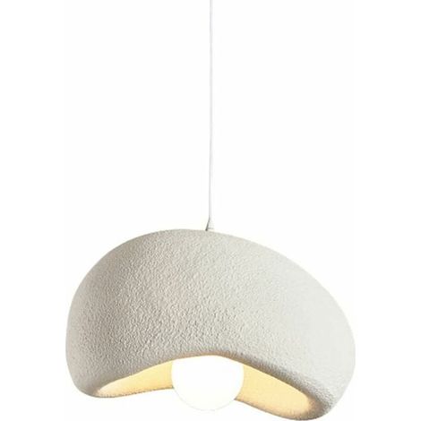 Lampada a sospensione moderna da 30 cm per sala da pranzo, cucina, isola cucina, corridoio, ristorante, lampada a sospensione, attacco E27, stile giapponese Wabi-Sabi, forma a nido d'uccello (1/5)