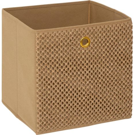 Scatola portaoggetti mix'n modul 31x31cm marrone - 5five (1/4)