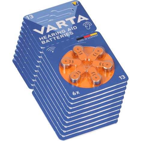 60x Varta Hearing Aid Batterie 13 PR48 Hörgerätebatterie (1/5)