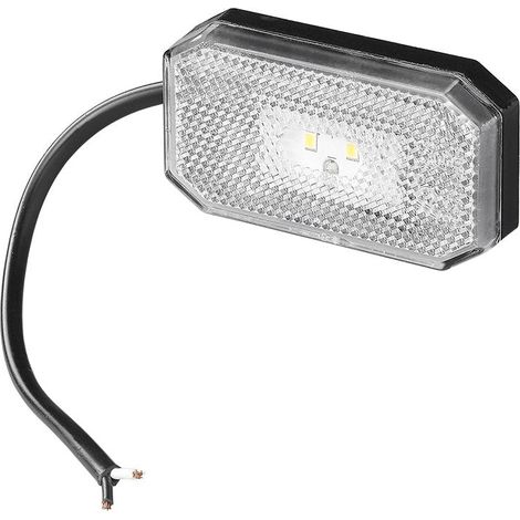 Luce di posizione anteriore 1224V LED bianco 80 x 44 mm