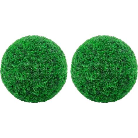 vidaXL Artificial Boxwood Balls 2 pcs 35 cm