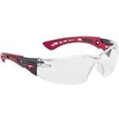 Lunettes de protection Rush+ incolore polycarbonate/TPR Eco packaging-PSSRUSP073 - Bolle