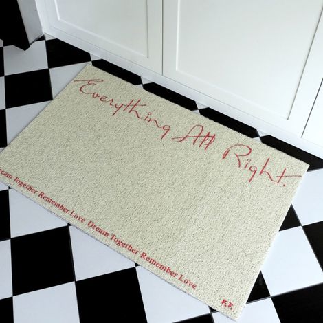 Tapis d'entrée de style rétro, antidérapant, pour l'extérieur, résistant à l'usure, découpable, croquis rapide. (1/4)