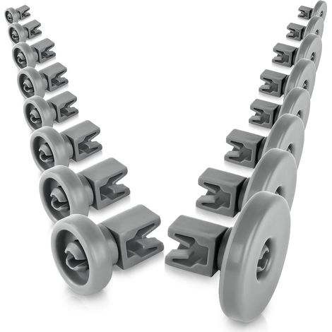 Juego de ruedas universales para cestas superior e inferior del lavavajillas. Accesorios de repuesto. (1/5)