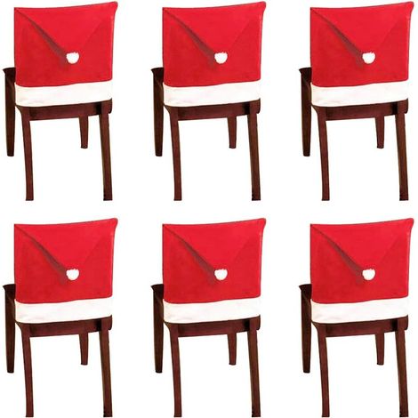 Weihnachtsmann-Stuhlhussen-Set (10 Stück)