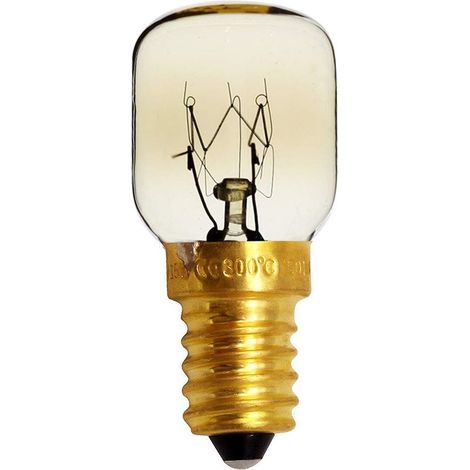 Lot de 10 ampoules pygmées E14 avec culot à baïonnette - Ampoules pour four/micro-ondes résistant jusqu'à 300 °C - Ampoules de nuit, E14 25.00W 240.00V [Classe énergétique A] (1/5)
