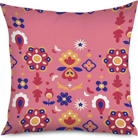 Housse de coussin imprimé pyr, style bohème (1/5)