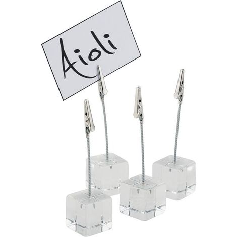 APS Kartenhalter 4er Set, Höhe: 116 mm, Länge: 30 mm, Breite: 30 mm
