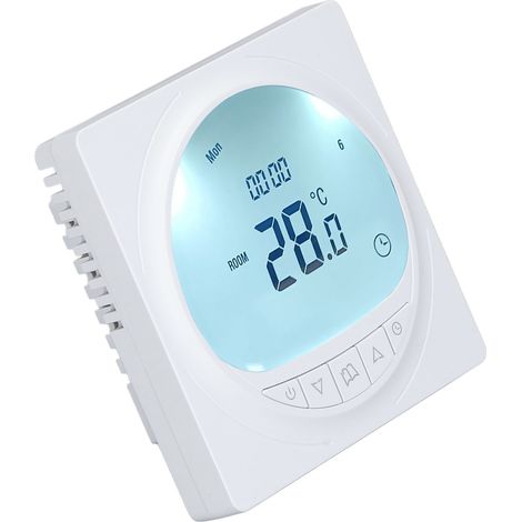 Thermostat de chauffage au sol à eau avec écran LCD, panneau de commande de température intelligent pour maison connectée, 220 V (1/5)
