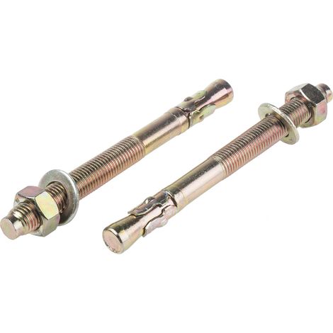 Boulon d'ancrage RS PRO, en Acier au carbone M16, 16mm x 175mm ( Prix pour Sachet de 5 )