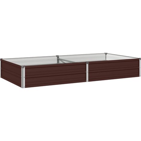 vidaXL Cama de Jardín Elevada Marrón 160 x 80 x 24 cm (1/2)