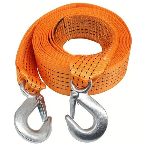 Sangle de remorquage professionnelle 5T – Corde de traction en nylon 5 m avec sac, pour dépannage automobile, garage et usage extérieur