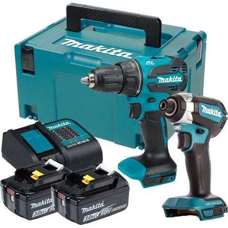 Juego de herramientas inalámbricas MAKITA DDF490 + DTD153 Li-ion LXT 18V DLX2535SJ