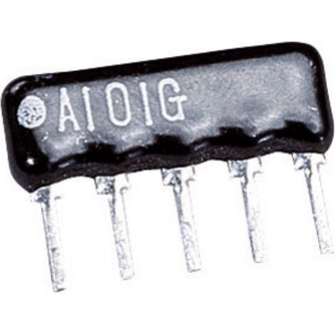 TRU COMPONENTS 1557269 Réseau de résistances 47 kΩ sortie radiale SIP-4+1 0.125 W 1 pc(s)