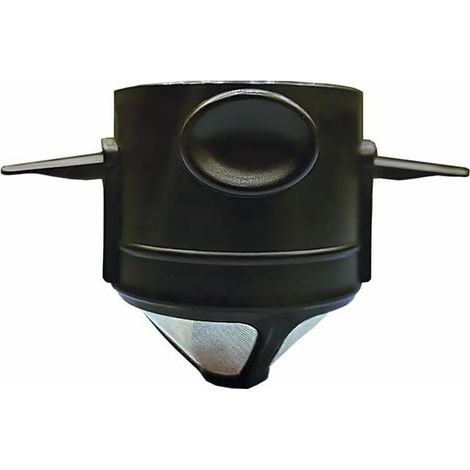 Filtre à café pour cafetières à filtre, filtres à café réutilisables en acier inoxydable, filtres à café de camping faciles à nettoyer, cafetières de voyage sans papier pour 1 à 2 tasses (noir) - RAPA (1/5)
