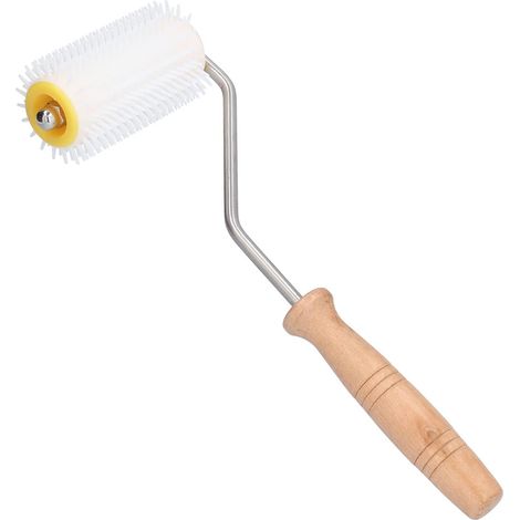 Rouleau extracteur de miel en plastique avec manche bois pour désoperculer les cadres outil apicole pour récolte