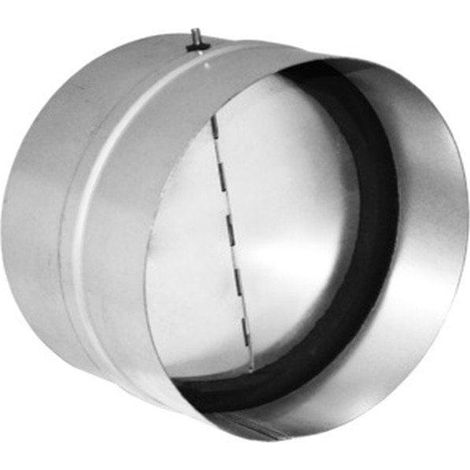 Rückluftklappe alnor daos-125 verzinkter Stahl 12,3 cm