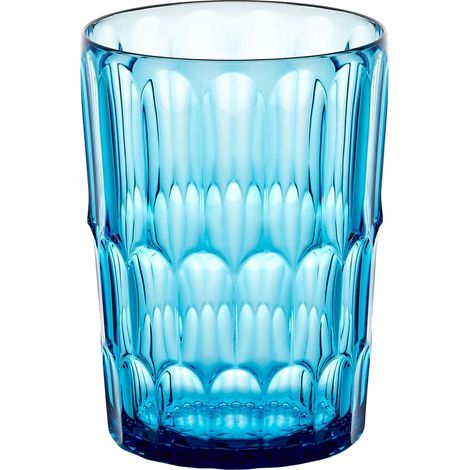 GUZZINI Bicchiere Alto Decoro 2 Vanity Bio-Based Azzurro Mare