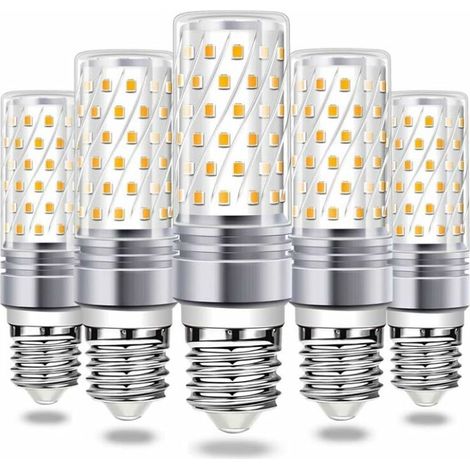 Ampoule LED E27, 16 W, type « maïs », lumière chaude 6000 K, 900 lm, lumineuse, 230 V CA, pour suspension, faisceau LED à 360°, lot de 5