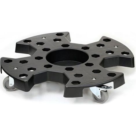 Carrello a pneumatici - RR1 Vanit - rotazione 360° - ruote a cuscinetto - telaio robusto