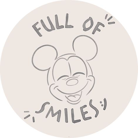 Komar Wandtapete - Disney Dot Mickey Mouse Joke - 125 x 125 cm - Vlies Selbstklebend (1/2)