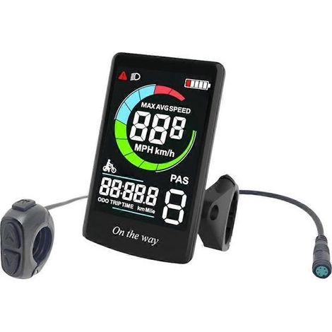 Écran couleur de compteur de vitesse C13 pour vélo électrique, compatible avec le programme UART du moteur central Bafang BF-UART pour BBS0102B G340 G320 (1/5)