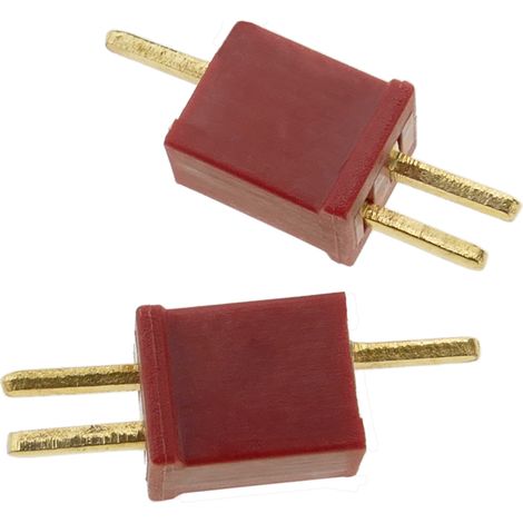 BeMatik - Conector RC Micro T PLUG de carga y fuente de alimentación Pareja macho y hembra
