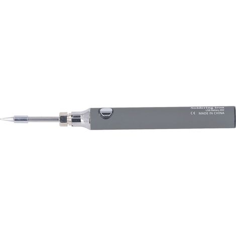 Fer à souder USB sans fil portable, outil de soudage électrique à 3 vitesses avec voyant lumineux gris (1/5)