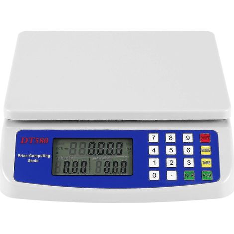 Balance de cuisine numérique 30 kg/1 g avec écran LCD rétroéclairé et mesure électronique des aliments-AquaForge (1/5)