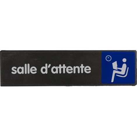 Plaque de porte Salle d'attente - Access 170x45mm - 4037516