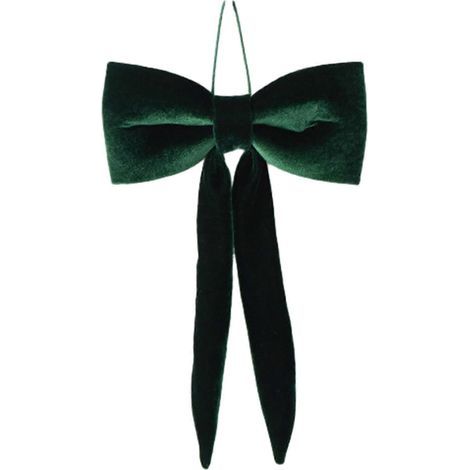Plüschige Samtschleife als dekorative Weihnachtsdekoration, weich und dekorativ, für DIY-Wandkränze, Girlanden und Weihnachtsbäume. (1/5)