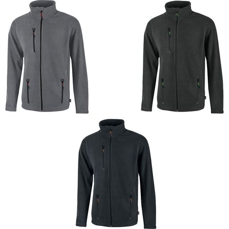 U-Power Jura Arbeitssweatshirt mit langem Reißverschluss - XXXXXL - Schwarze