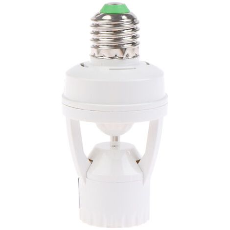 Capteur de mouvement infrarouge à Induction , E27, 110V – 220V, 60W, support de Base de lampe avec interrupteur de commande (1/5)