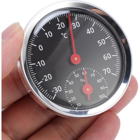 Thermomètre et hygromètre mécanique pour voiture, sans batterie, haute précision, température et humidité, pour l'intérieur (1/5)