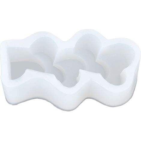 Moules à Bougies en Silicone Démoulage Facile Qualité Alimentaire DIY Chocolat Gâteau Artisanat Décoration Maison Coeur (1/5)
