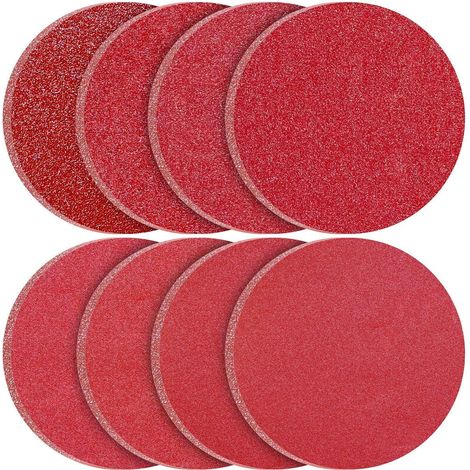 Schleifpapier 150mm Keine Loch-Rot 80 St&xFCck K&xF6rnung MIX (1/5)