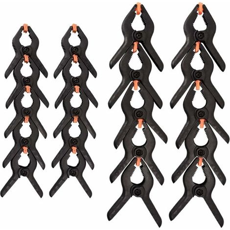 Lot De 20 Pinces À Ressort En Nylon, Lot De 10 Pinces De Serrage De 5,1 , 10 Pinces De 7,6 . (1/5)