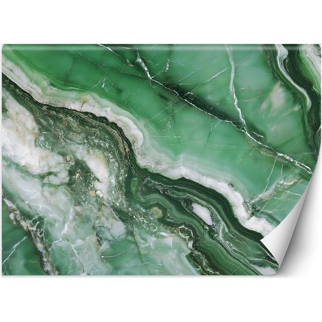 Fototapete Grüner Marmor Glamour Style 350x245 cm