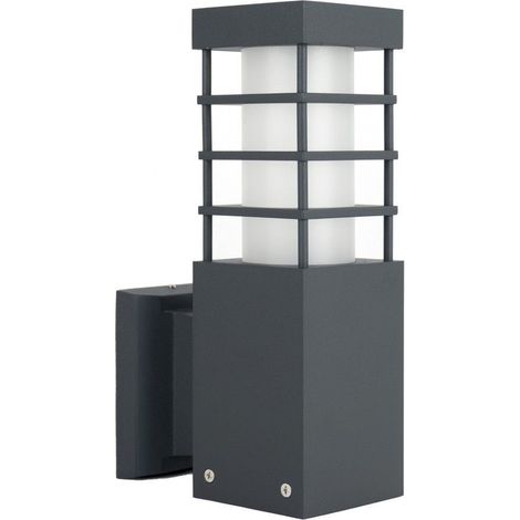 Applique esterna alluminio E27 IP54 grigio SU-MA RADO II (1/4)