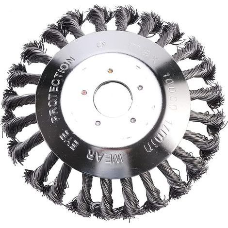 Universal Brush Cutter Head 150 x 25.4mm Steel Wire for Lawn Mower 6 Inch Round Weed Trimmer for Effective Moss Removal Garden Lawn Tools (1/5)