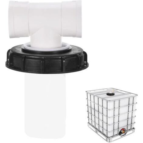 T-Forme Couvercle de Réservoir IBC avec Filtre en Nylon Lavable pour Réservoir d'eau de Pluie IBC 1000 litres,Filtre À Couvercle IBC Accessoires de Réservoir IBC,Filtre à Eau de Pluie en Nylon 165 mm (1/5)