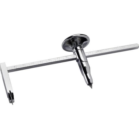 Cutting Compass Diameter 25 to 400 mm - Precision Calibration - Adjustable Tip - Easy Reading of Measurements, Silver