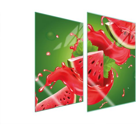 PIASTRA PROTETTIVA IN VETRO PER CUCINA 2x35x52 ANGURIA (1/5)